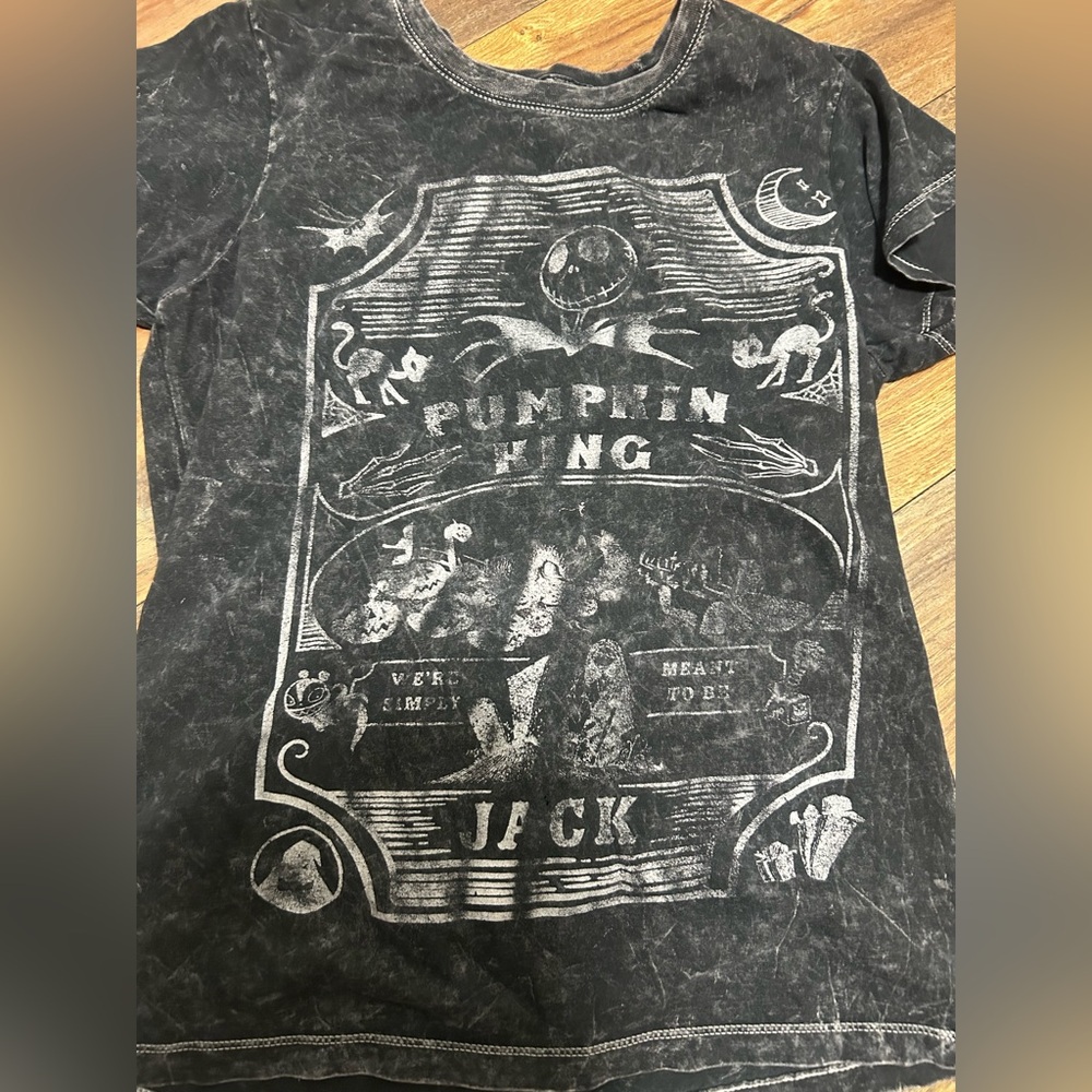 Nightmare Before Christmas Jack Skellington Pumpkin King Tim Burton Shirt Sz L